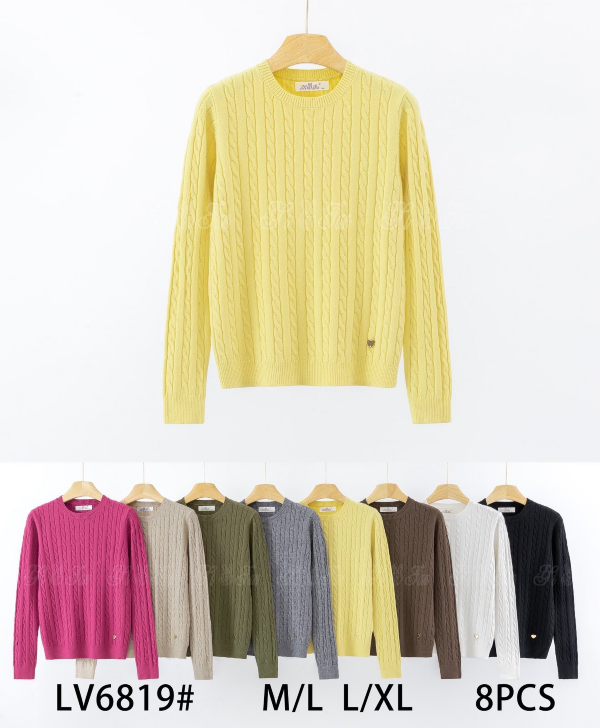 Swetry damskie Roz M/L-L/XL, Mix Kolor Paczka 8 szt