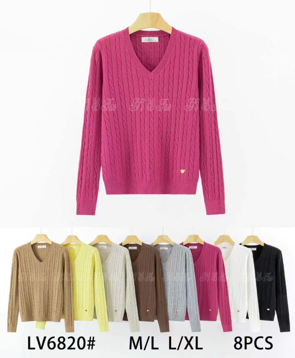 Swetry damskie Roz M/L-L/XL, Mix Kolor Paczka 8 szt