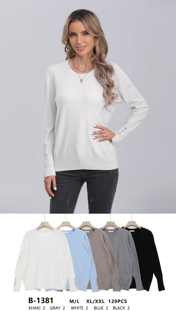 Swetry damskie Roz M/L-XL/2XL, Mix Kolor Paczka 12 szt