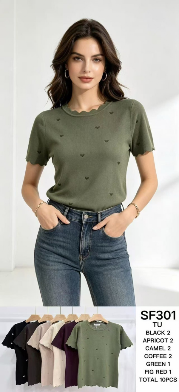Bluzki damskie Roz Standard, Mix Kolor Paczka 10 szt