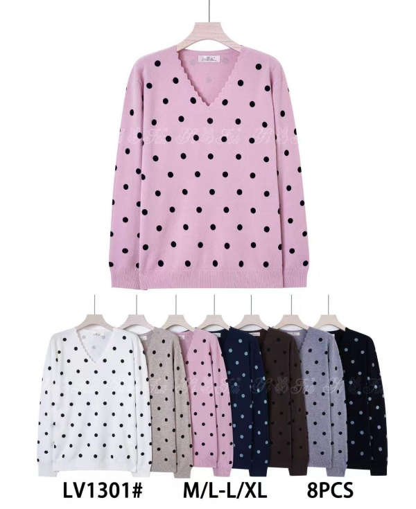 Swetry damskie Roz M/L-L/XL, Mix Kolor Paczka 8 szt