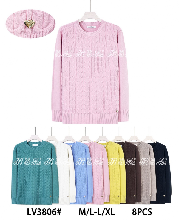 Swetry damskie Roz M/L-L/XL, Mix Kolor Paczka 8 szt