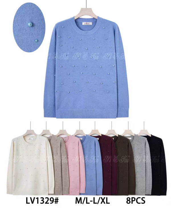 Swetry damskie Roz M/L-L/XL, Mix Kolor Paczka 8 szt