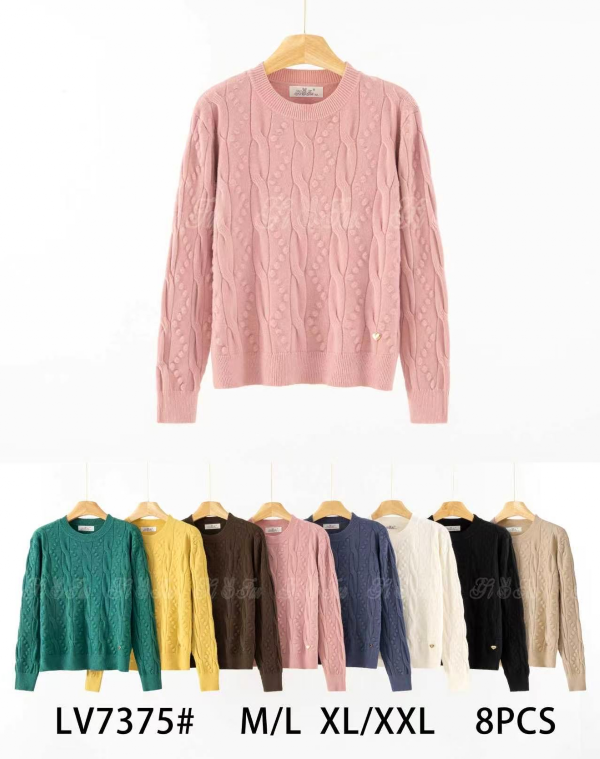 Swetry damskie Roz M/L-L/XL, Mix Kolor Paczka 8 szt