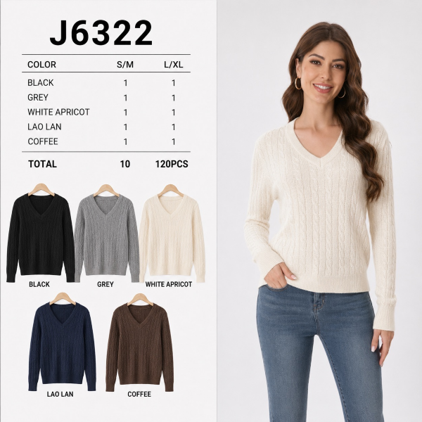 Swetry damskie Roz S/M-L/XL, Mix Kolor Paczka 10 szt