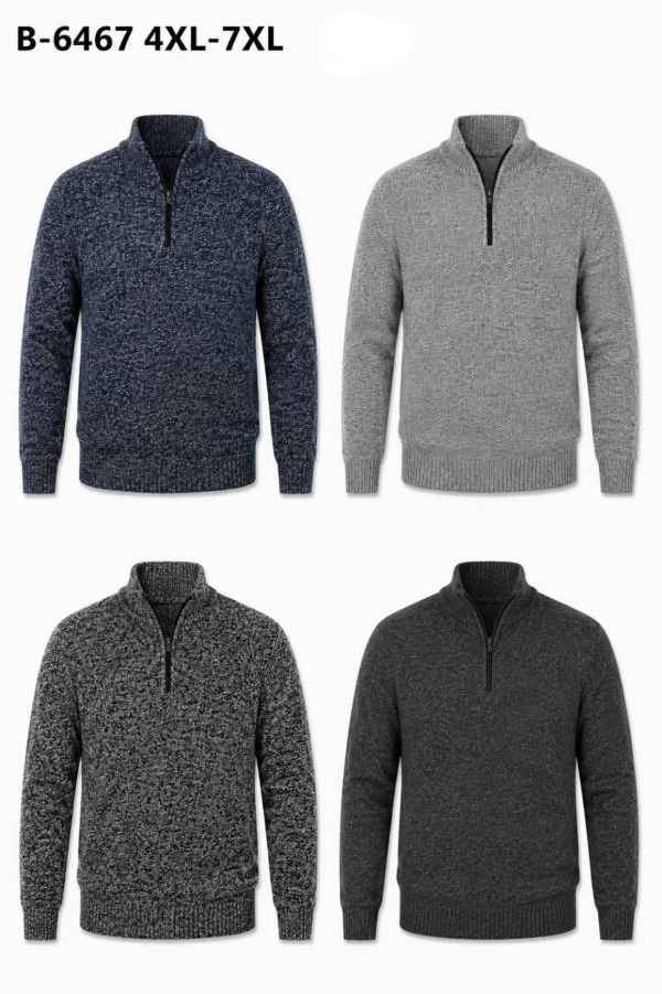 Swetry męska Roz 4XL-7XL, Mix Kolor Paczka 12 szt
