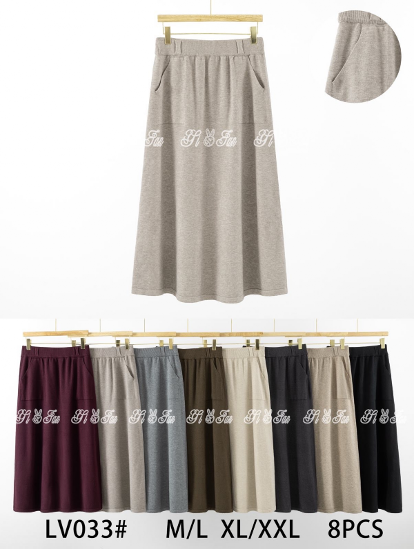 Spódnice damskie Roz M/L-L/XL, Mix Kolor Paczka 8 szt
