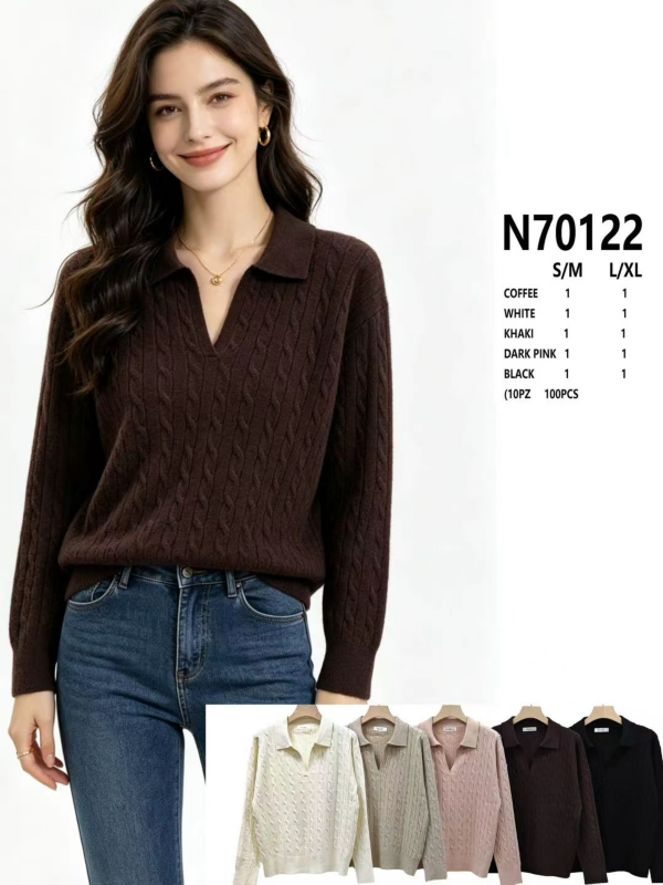 Swetry damskie Roz S/M-L/XL, Mix Kolor Paczka 10 szt