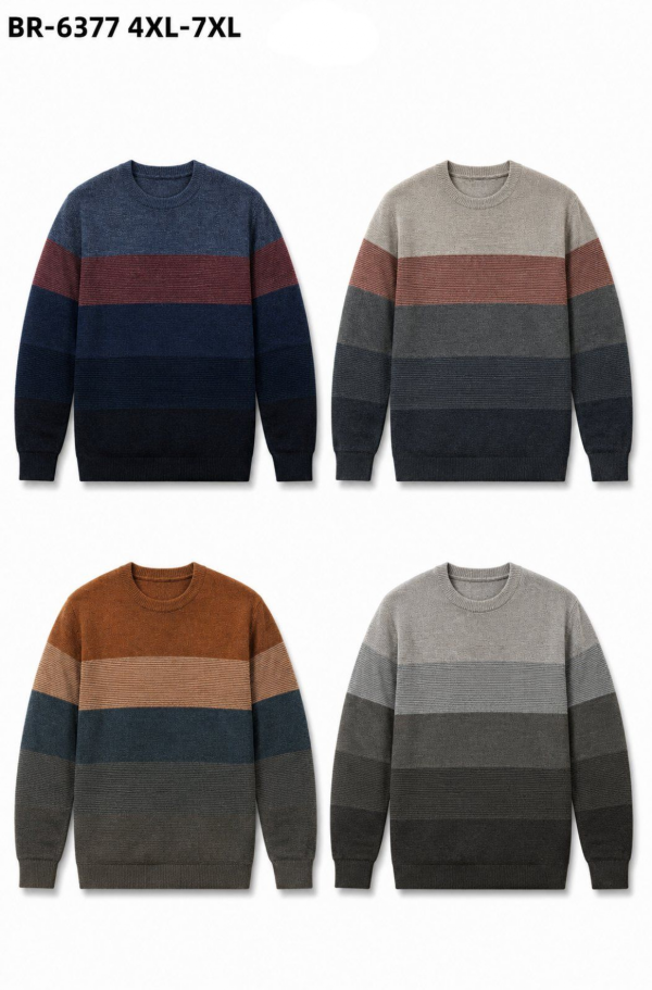 Swetry męska Roz 4XL-7XL, Mix Kolor Paczka 12 szt
