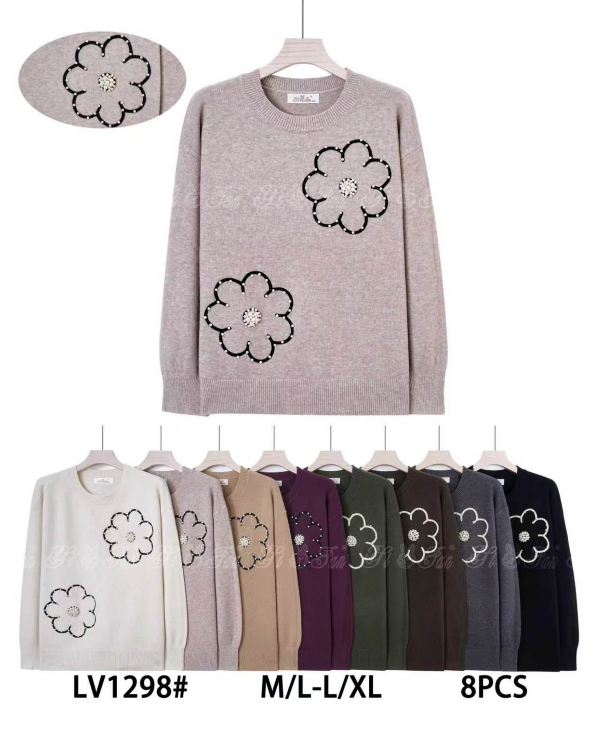 Swetry damskie Roz M/L-L/XL, Mix Kolor Paczka 8 szt