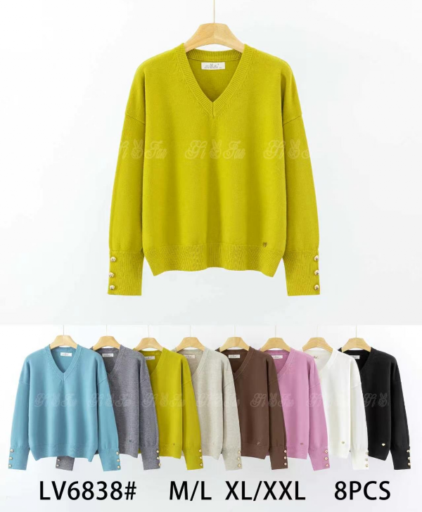 Swetry damskie Roz M/L-L/XL, Mix Kolor Paczka 8 szt