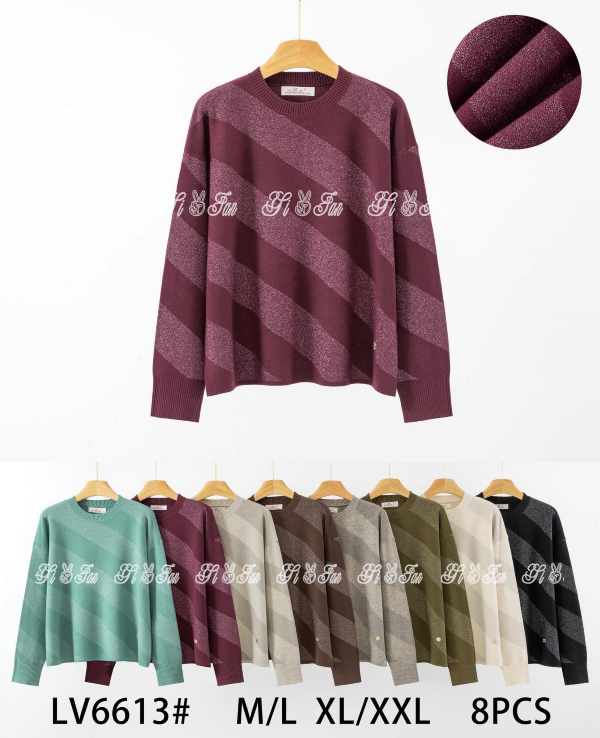 Swetry damskie Roz M/L-L/XL, Mix Kolor Paczka 8 szt