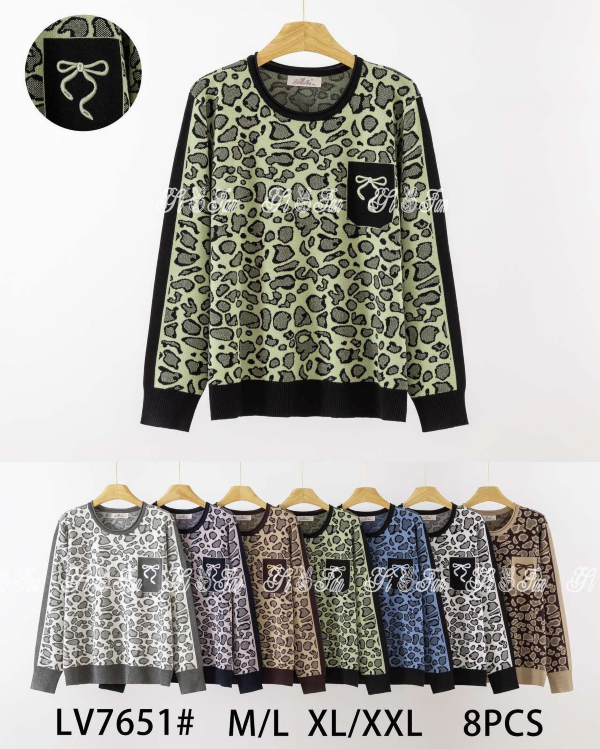 Swetry damskie Roz M/L-L/XL, Mix Kolor Paczka 8 szt