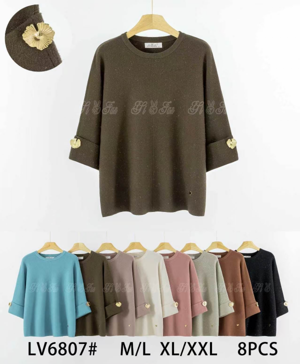 Swetry damskie Roz M/L-L/XL, Mix Kolor Paczka 8 szt