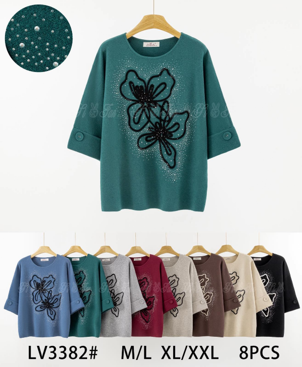 Swetry damskie Roz M/L-L/XL, Mix Kolor Paczka 8 szt