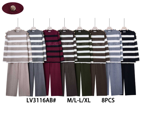 Komplet damskie Roz M/L-L/XL, Mix Kolor Paczka 8 szt