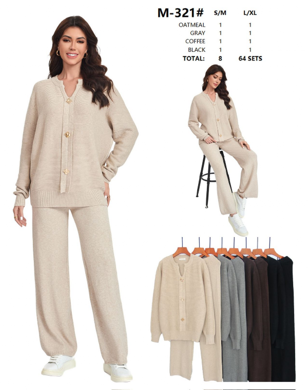 Komplet damskie Roz S/M-L/XL, Mix Kolor Paczka 8 szt