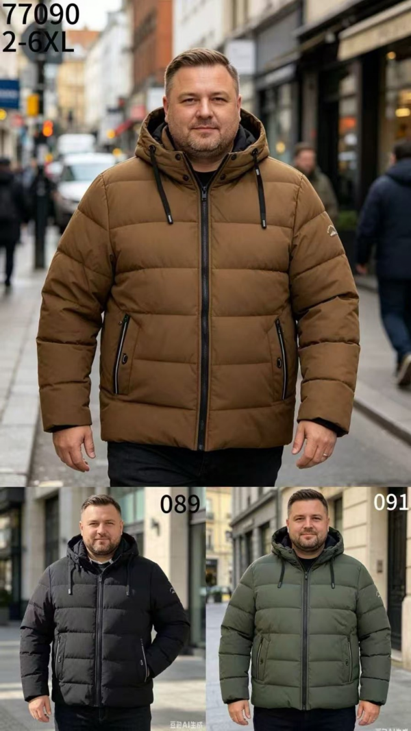 Kurtka męska zimowa Roz 2XL-6XL, 1 Kolor Paczka 5 szt